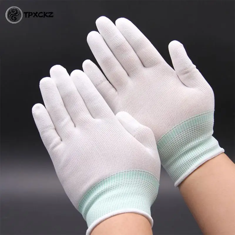 Antistatic Gloves 1 Pair Antistatic Gloves Anti Static ESD Electronic Working Gloves Pu Finger Coated Finger PC Antiskid For Protection