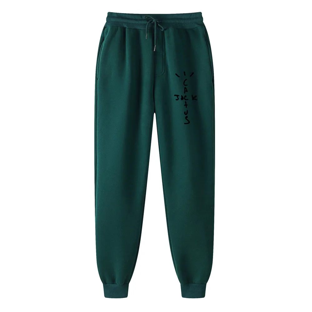 New Hot-selling Fleece Trousers  Jack Cactus Letter Printing Men Ladies Men's Jogging Pants Hip-hop Street Pants 6