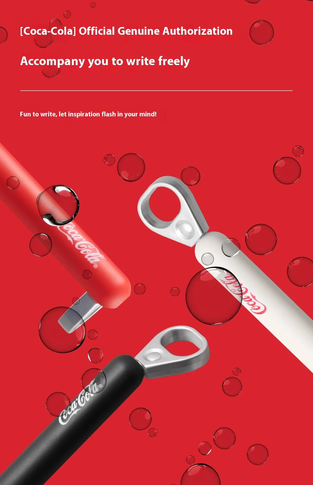 Kaco conjuntamente coca-cola pull-ring caneta baixa gravidade barril macio duplo st nibs 3s canetas de tinta gel de secagem rápida presente criativo papelaria Se1efe84e62184598bfc85f9b867c7a1es