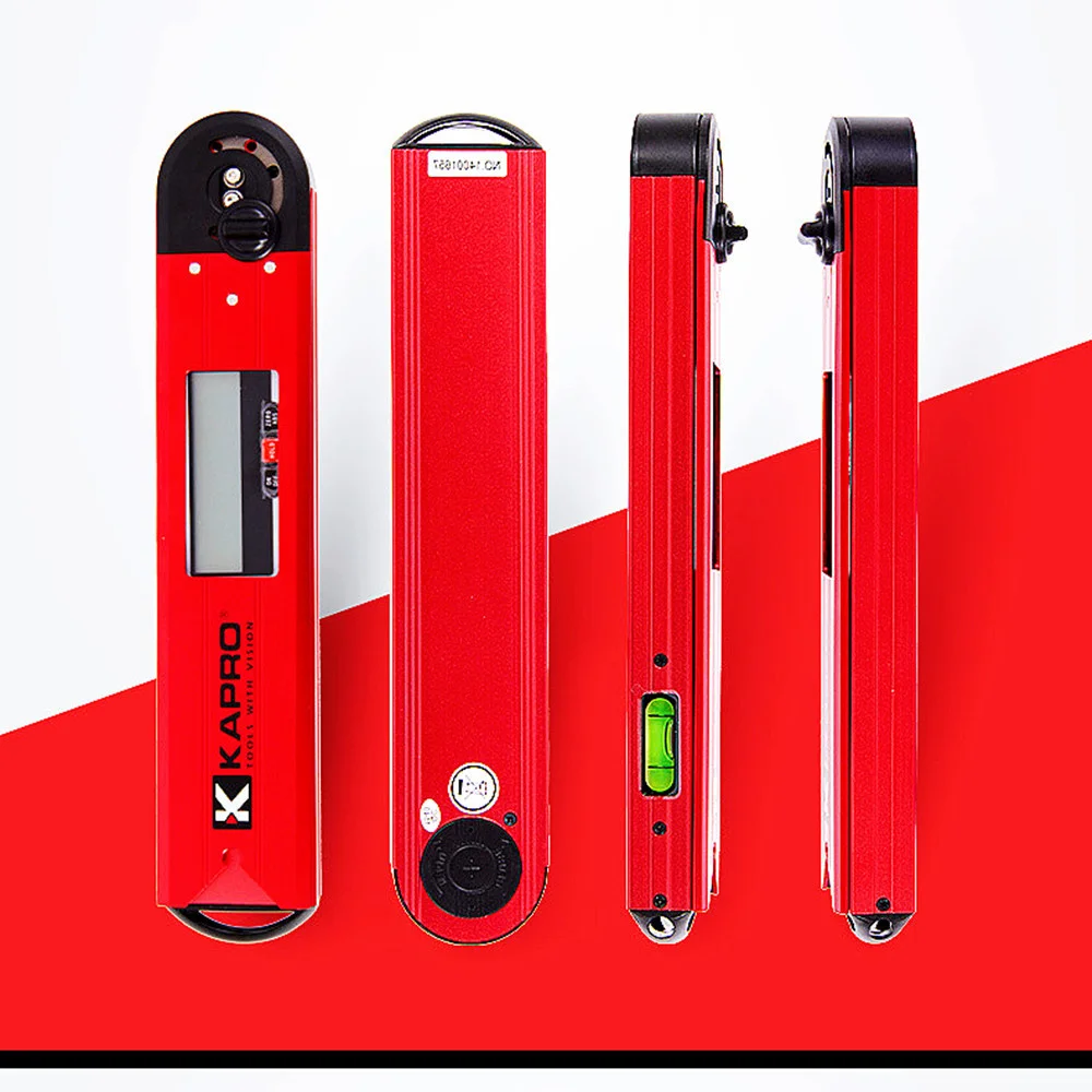 Kapro Electronic Goniometer Digital Bevel Spirit Level High Precision Angle Measurer Protractor Inclinometer Bubble Angle Ruler 6