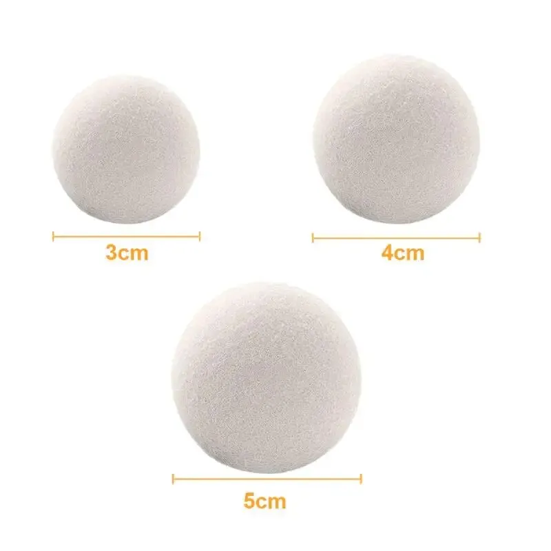 Wool Dryer Balls Reusable Wool Dryer Balls Softener Laundry Washing Machine Accessories Home Washing 3/5cm