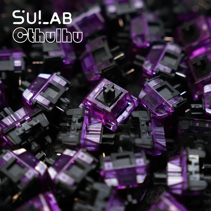 SU LAB Cthulhu 스위치 세트 울티메이트 스무스 & 크리스피 리니어 스위치 37/45/50g 옵션 2.0mm 액추에이션 기계식 키보드 스위치