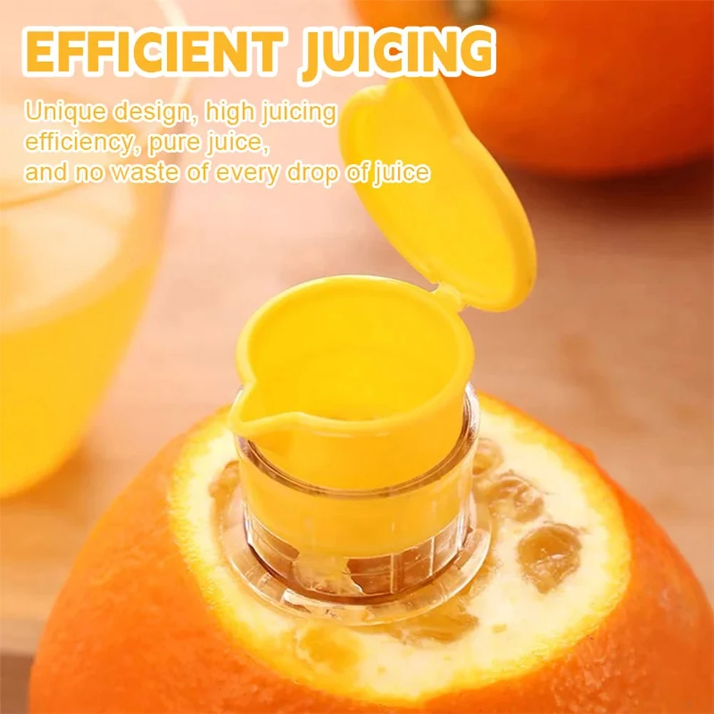Lemon Squeezer Portable Plastic Resuable Lightweight Washable Manual Built in Filter For Home Travel