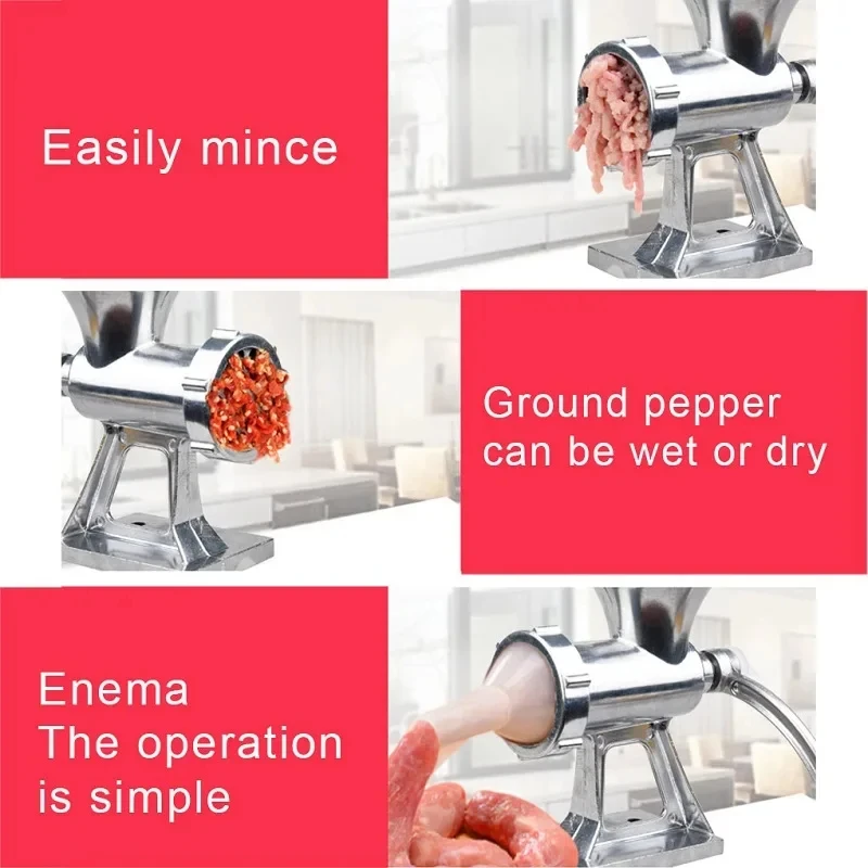 For Meat Grinder Stainless Steel Sausage Filling Machine Vegetable And Garlic Shredder Suitable For Household And Restaurant 4