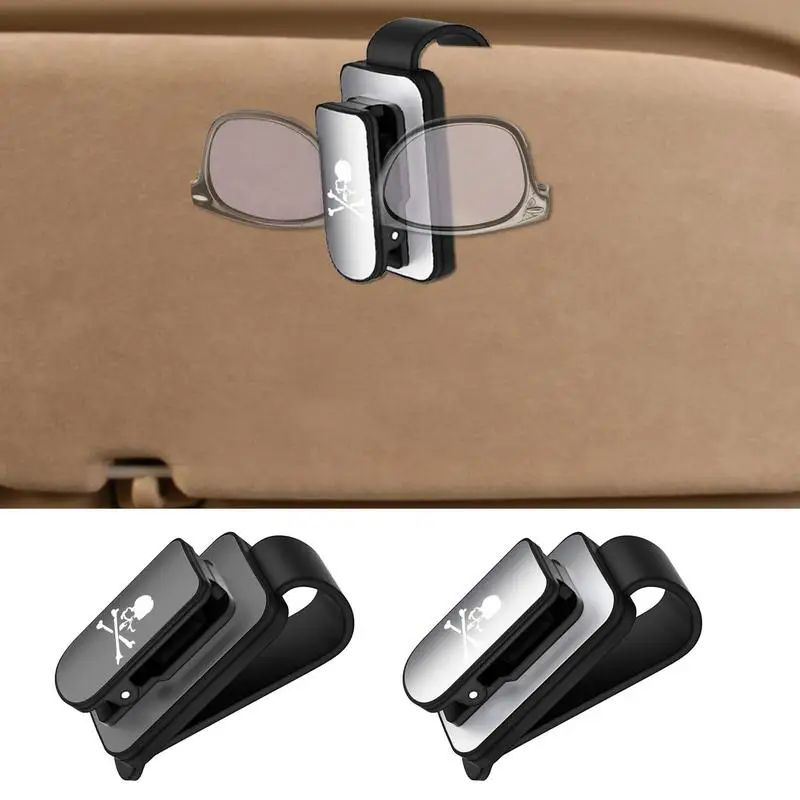 

Car Sunglass Holder Universal Auto Sun Visor Glasses Box Sunglasses Ticket Receipt Card Clip Storage Anti Scratch Holder Clamp