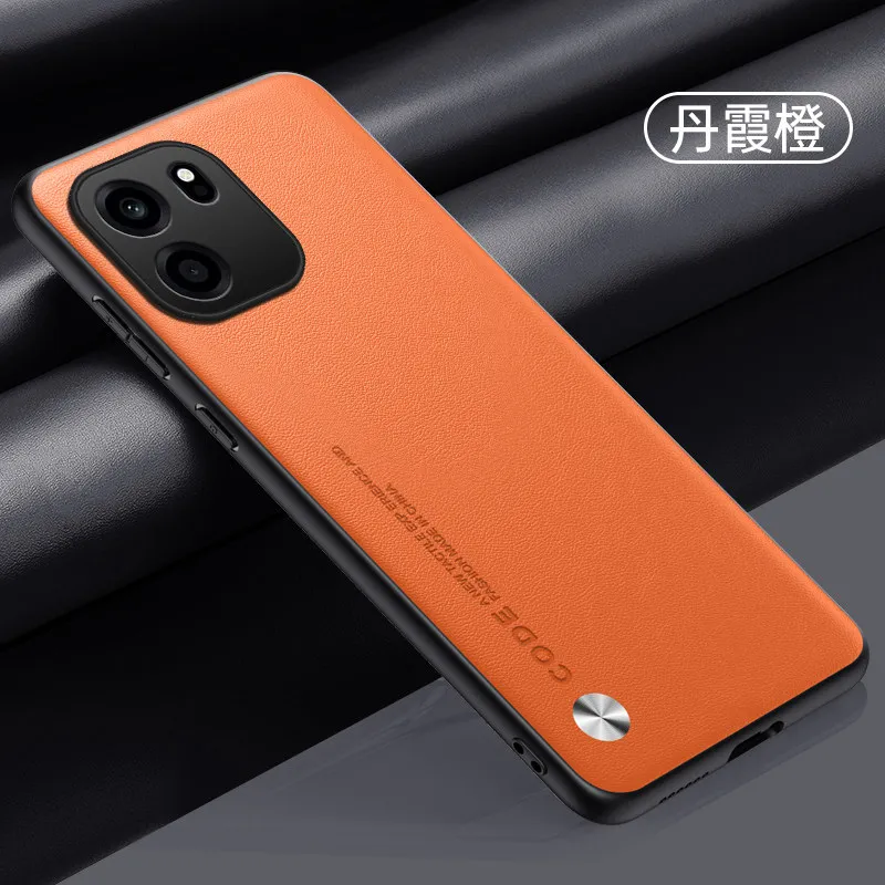 Enhanced Leather Matte Shockproof Case with Silicone Soft Frame Cover and Bumper Shell