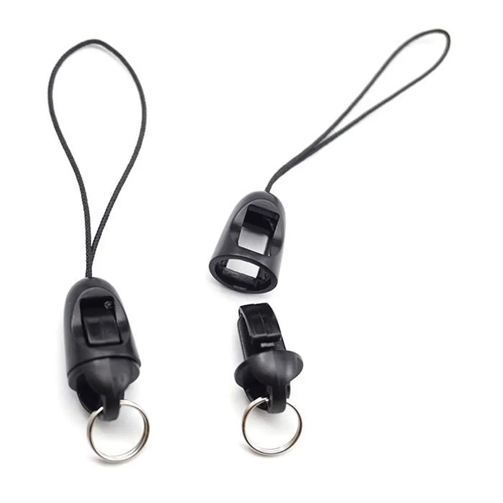 10-Pack Nylon Black Detachable Phone Lanyards with DIY Pendant Option