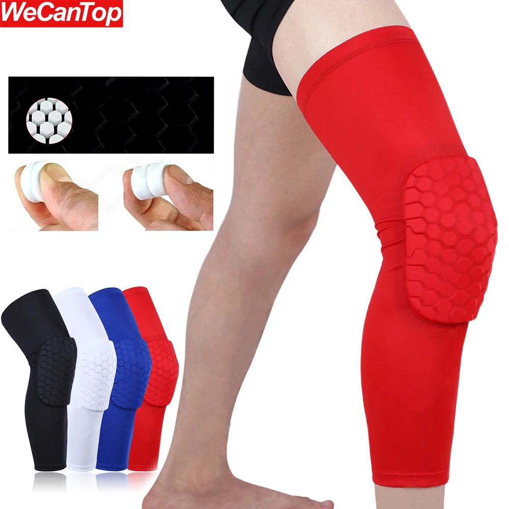 

2Pcs Breathable Bike Shooting Sport Safety Kneepad Honeycomb Pad Bumper Brace Kneelet Protective Knee Pads Rodilleras,Women Men