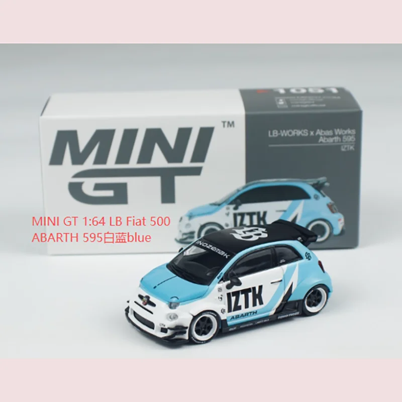 MINI GT 1:64 scale alloy car model, LB Fiat 500 ABARTH 595