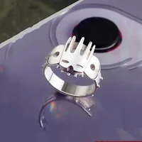 Anime JoJo's Bizarre Adventure Enrico Pucci Cosplay Ring Unisex Adjustable Opening Rings Jewelry Accessories Gifts 1