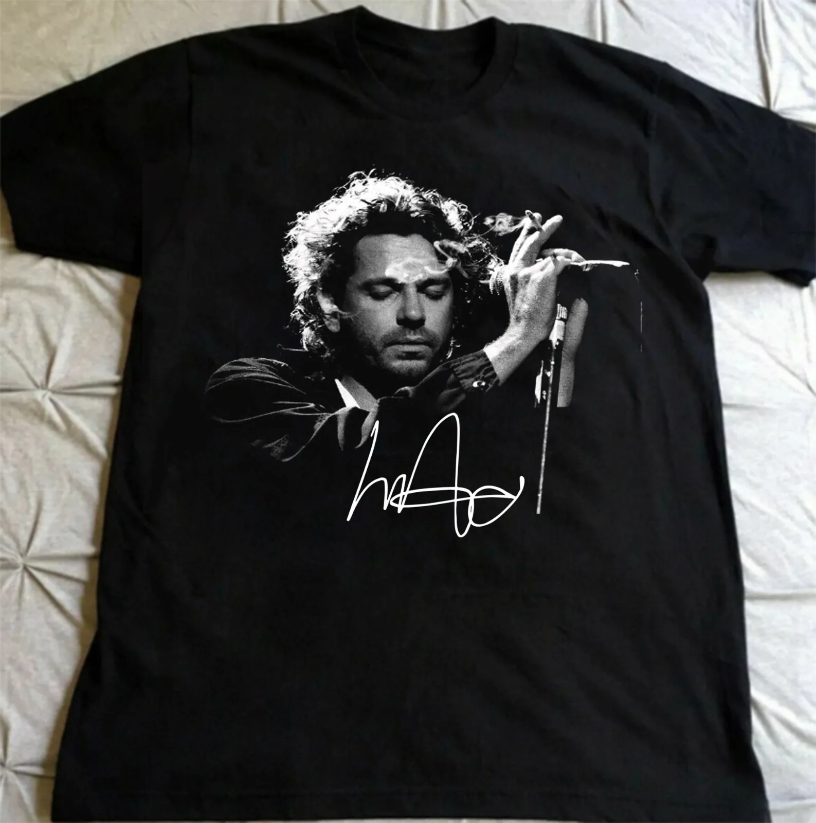 

Футболка с надписью Michael Hutchence Gifl унисекс, черная, CG313