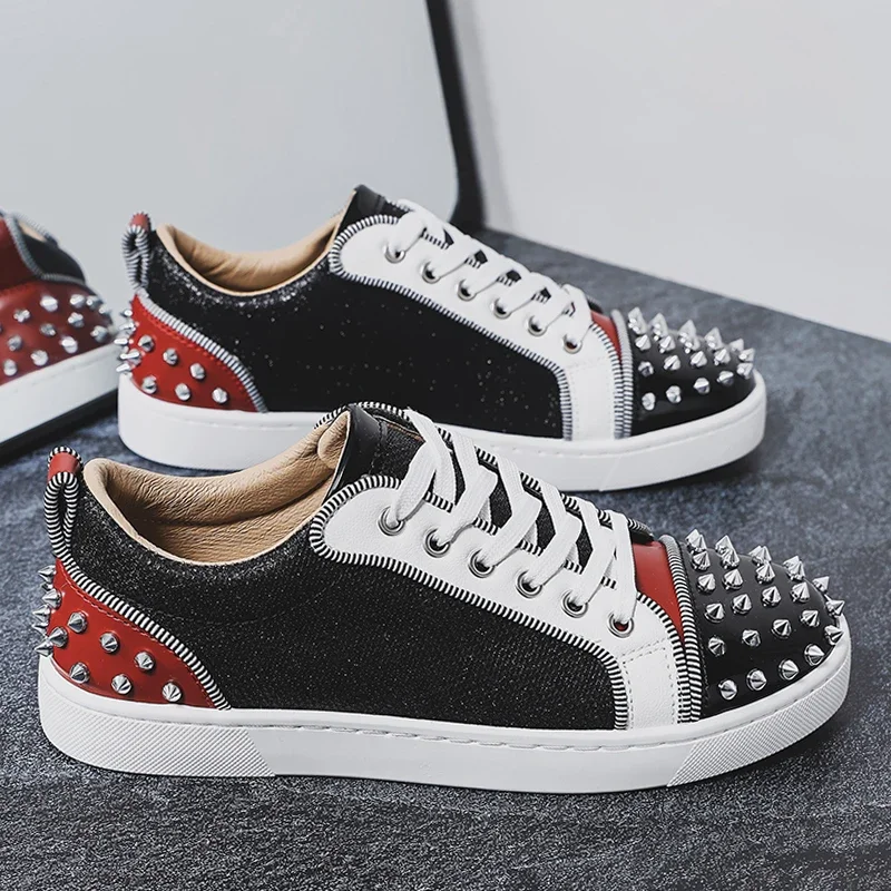 ตัวเลือกสินค้า รองเท้าแฟชั่นผู้ชาย Punk สไตล์ นุ่มสบาย Anti-Slip