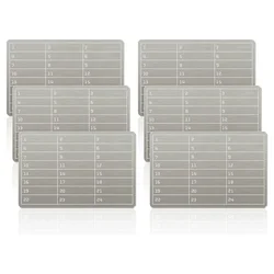 Premium Stainless Steel Cryptocurrency Storage Plates - Secure Cold Backup (Silver Grey)