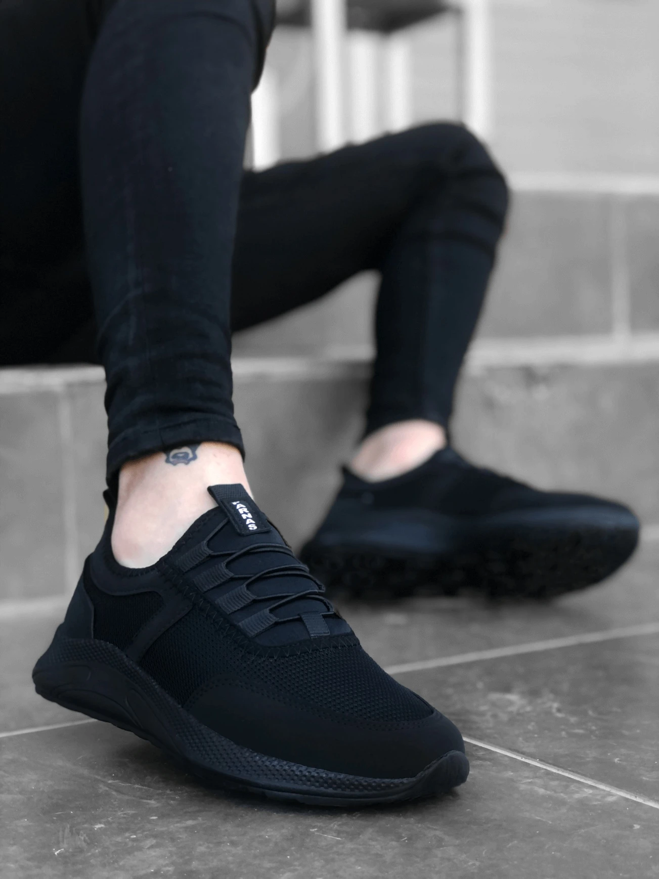 emoción letal malla Zapatillas de deporte originales para hombre, zapatos deportivos de suela  gruesa, estilo BA0168, color negro| | - AliExpress