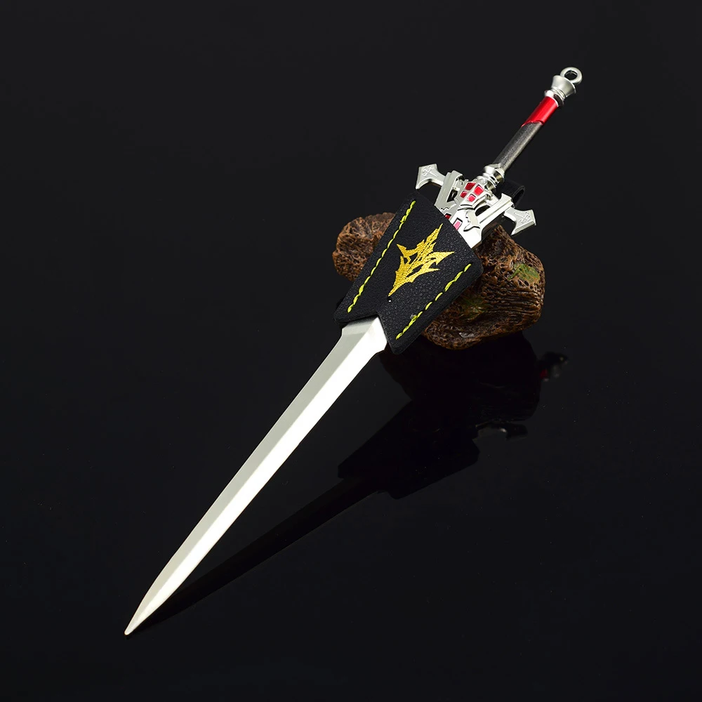 World of Warcraftアーサスメネシルの剣大ブルー ミニ武器 キーホ 22 センチメートルインビクタス剣ウルフヘッドキーホルダー FF