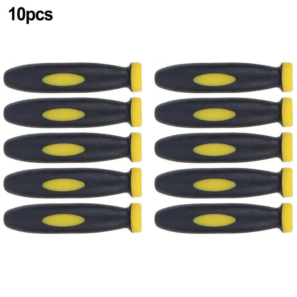 10 Stück Gummifeilengriffe, 3 mm Lochdurchmesser, Metallgrifffeilengriffe, Holzbearbeitungsfeilengriffe, Gummifeilengriffe für kleine Feilen – Detail 3