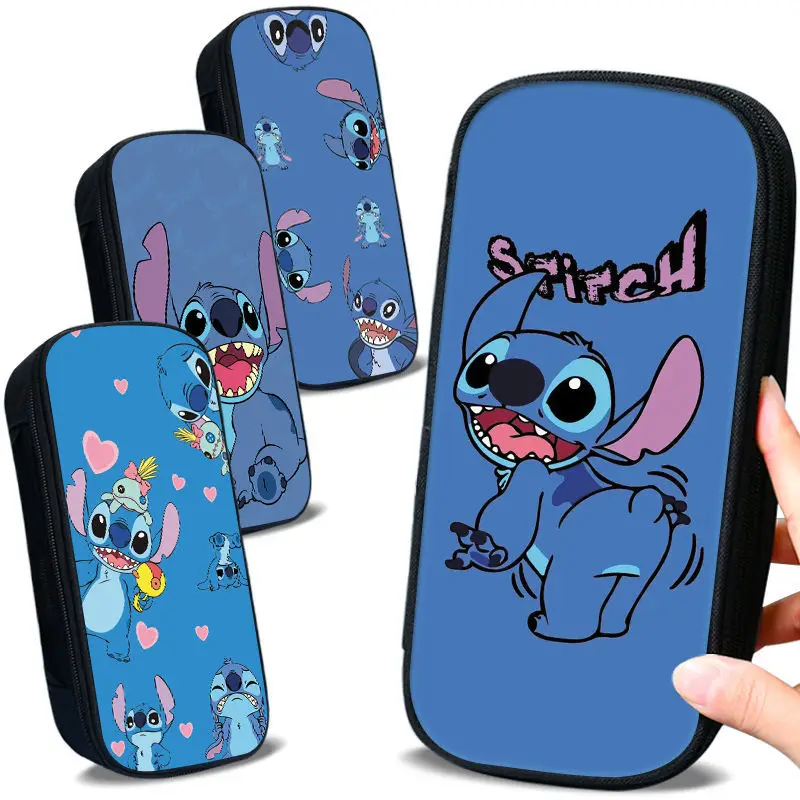 Estuche Kawaii Disney Stitch para bolígrafos, Bolsa Escolar de lona de dibujos animados, de Bolsa regalos de cumpleaños para niños - AliExpress