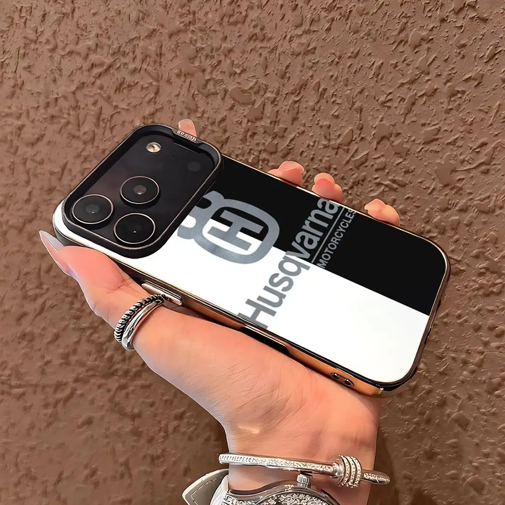 Premium Silver Motorcycle Phone Case Cover