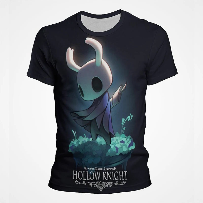 

Hollow Knight Game 3D Print Casual T shirt 2022 New Summer T-shirt Harajuku Cool Style Short Sleeve Men Women Children Clothing