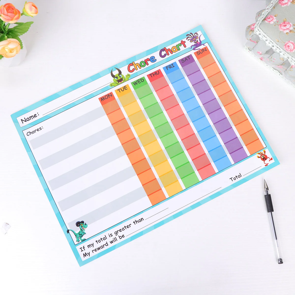 

2Pcs Colorful Dry Erase Circles White Board Self-Adhesive Message Board Sticker for Training School Teaching