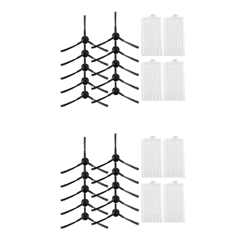 20 Pezzi Spazzola Laterale + 8 Pezzi Filtro Hepa Per Ariete Briciola 2711 2712 2713 2717 Robot Hofer Cleaner Parti Accessori