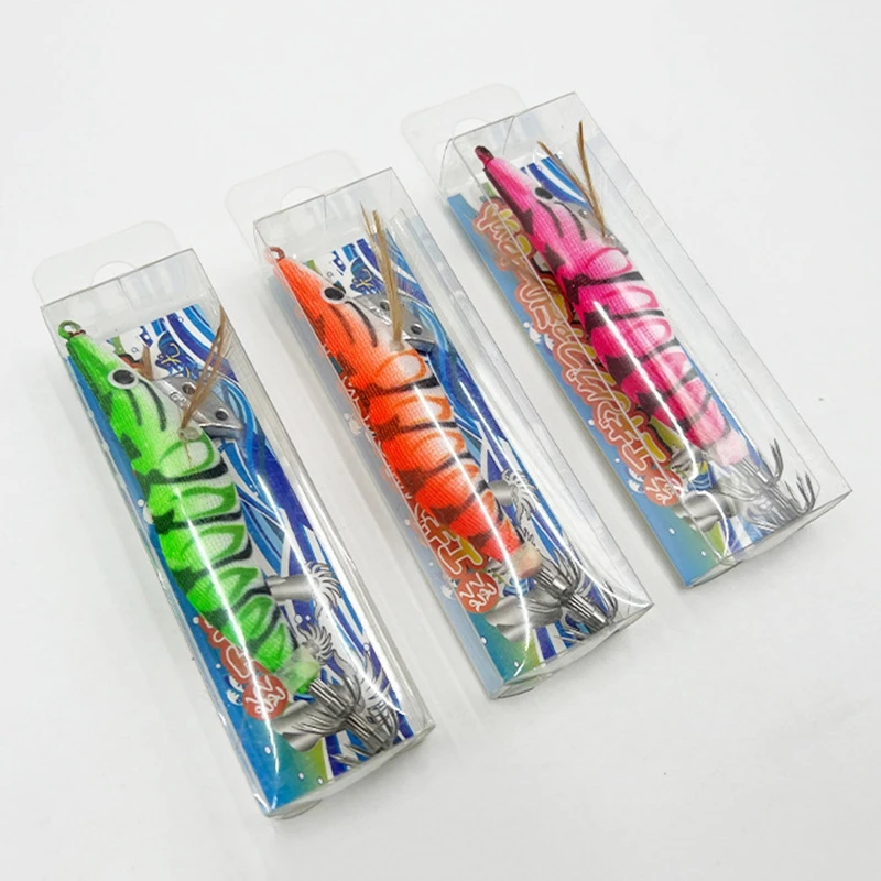 1pc 8.5/10/12cm Squid Jig Head Squid Lure Luminous Octopus Egi Wooden Shrimp Bait Aggie Cuttlefish Fishing Lure Squid Hooks문어에기