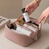 Personalized embroidery cosmetic bag organ pillow bag multi-layer travel tote cosmetic case cosmetic storage bag 4