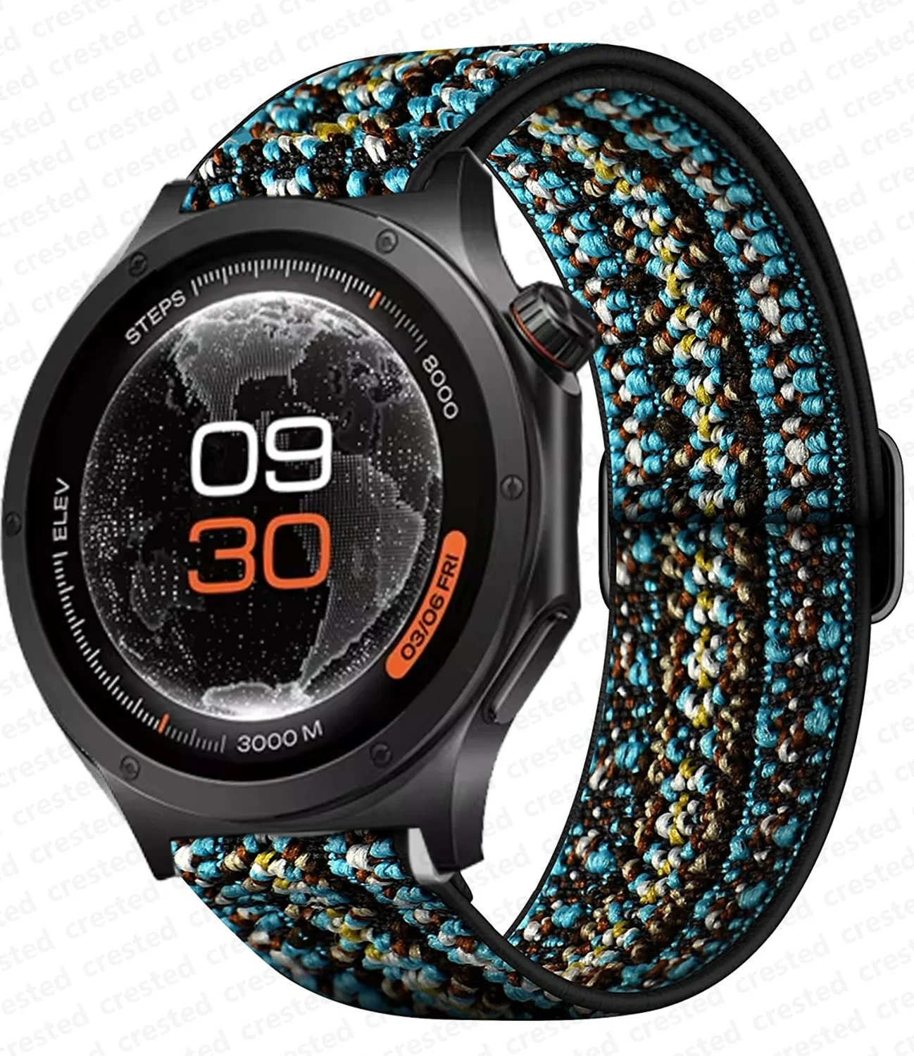 Adjustable Nylon Strap for Smartwatches - Elastic Bracelet Band Accessory
