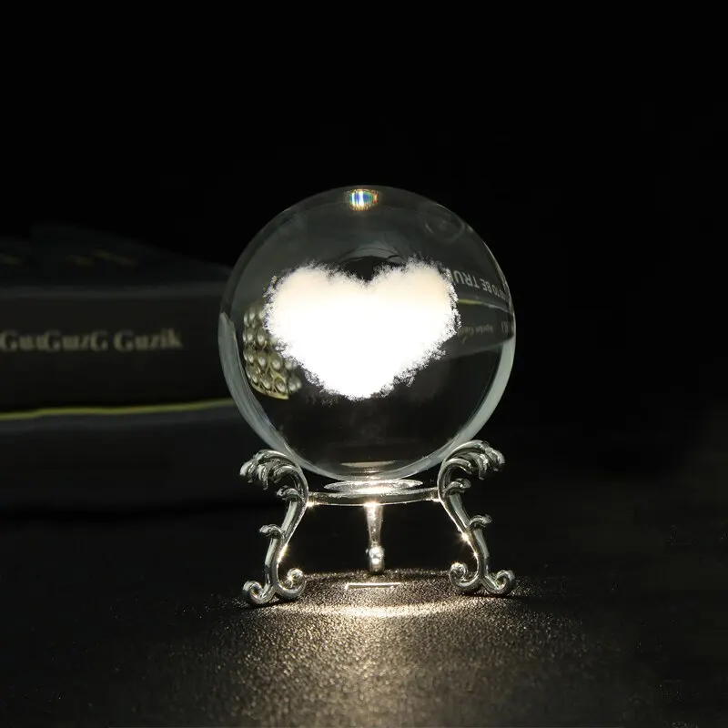 1pc Crystal Ball Ornament, Space Series Home Decorative Art, Holiday Gift