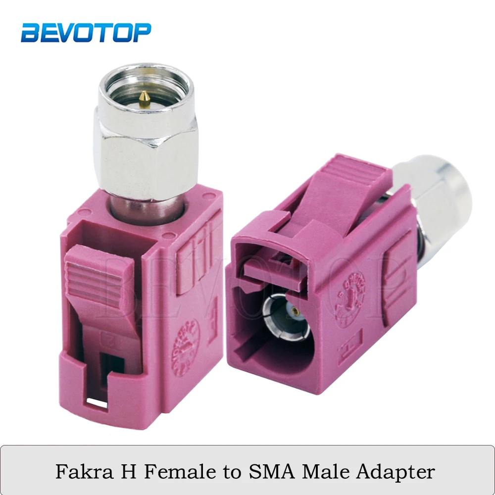 

2PCS/Lot SMA Male Plug to Violet Fakra H Female Jack 50 Ohm Straight RF Coaxial Adapter