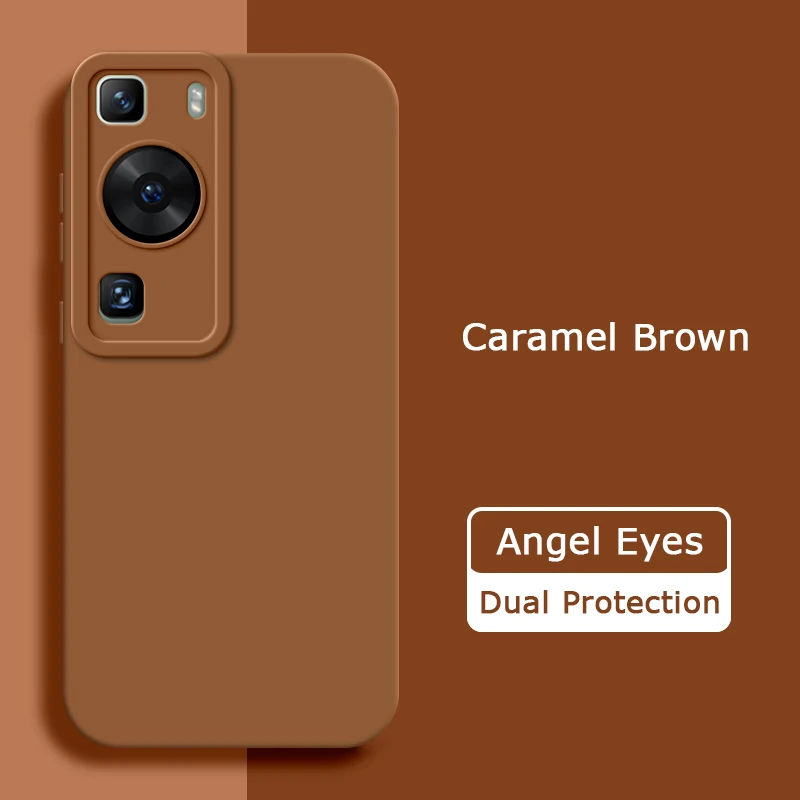 Angel Eyes Square Liquid Silicone Shockproof Protective Phone Case