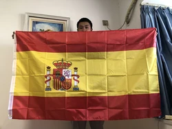 Premium Spanish Flag 90x150cm - Vibrant Super Poly for Indoor & Outdoor Celebrations