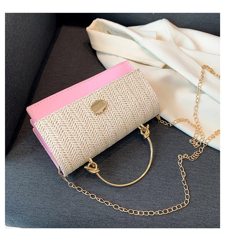 Fashion Pu Hasp Ladies Top-Handle Bags Braid Design 2024 New Brand Shoulder Bags for Women Free Shipping Bolsas Femininas