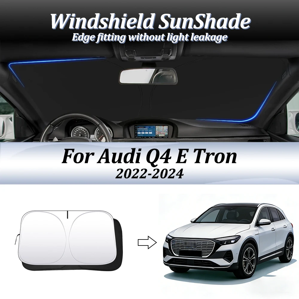 Premium Foldable Car Windshield Sunshade - Auto Accessory Sun Visor Cover with Space-Saving Design and Anti-UV Protection