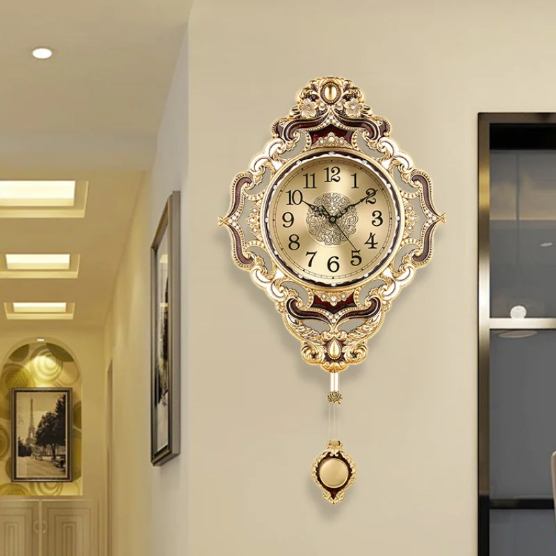 

Luxury wall clock living room home fashion clock creative mute clock simple quartz clock atmospheric wall watch