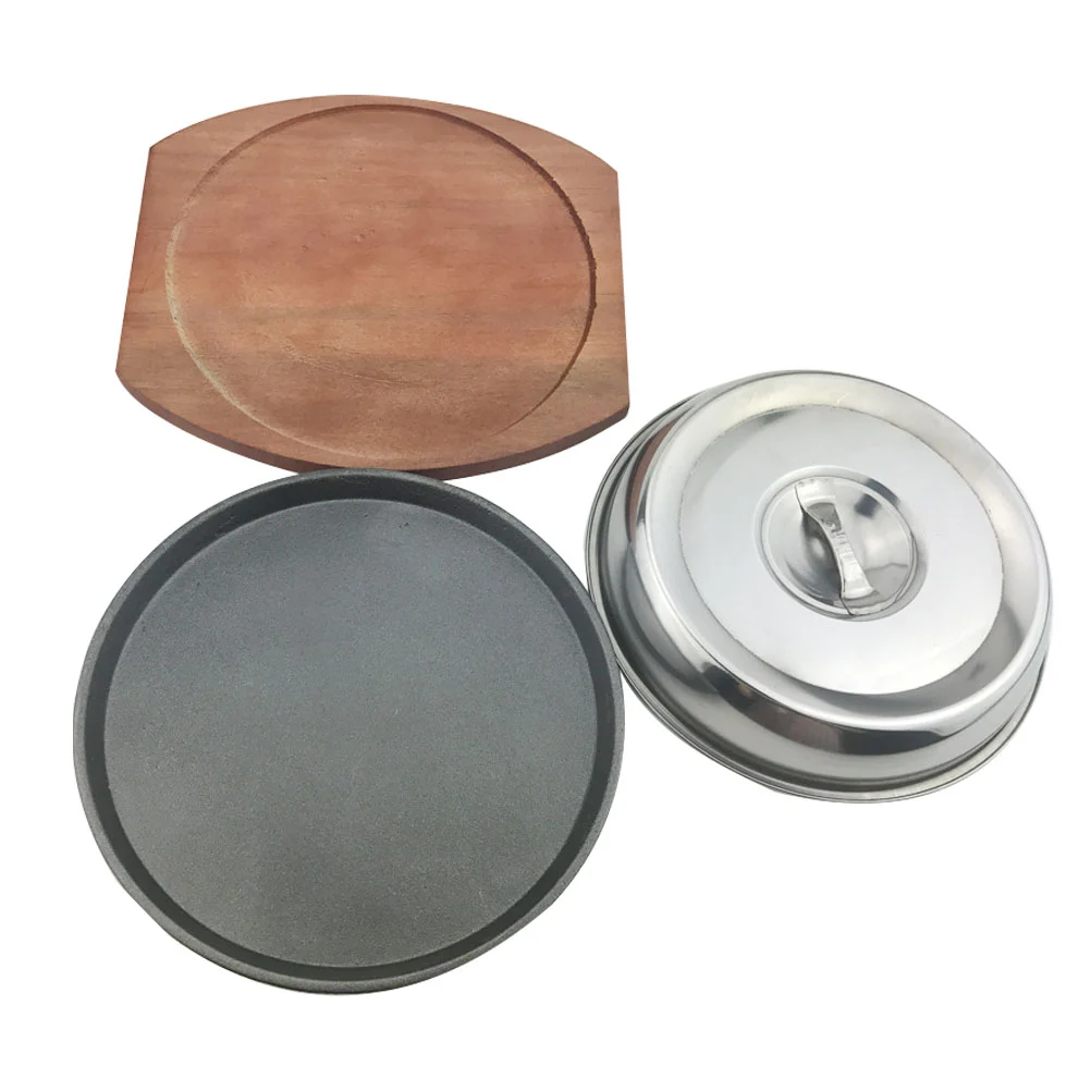 

Catering Supplies Iron Plate BBQ Tray Commercial Western Steak Plate