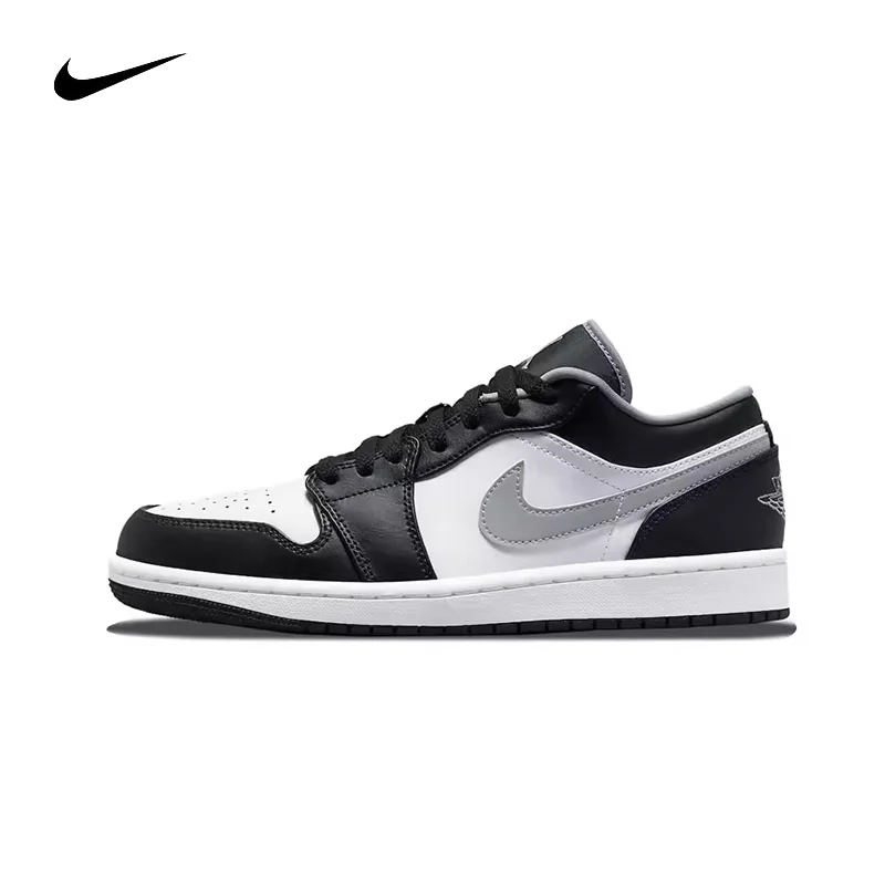 thumbnail image 1 of Zapatillas de baloncesto Air Jordan 1 de cuero, estilo retro, modernas, antideslizantes, resistentes al desgaste y de corte bajo para hombre, 1 of 5