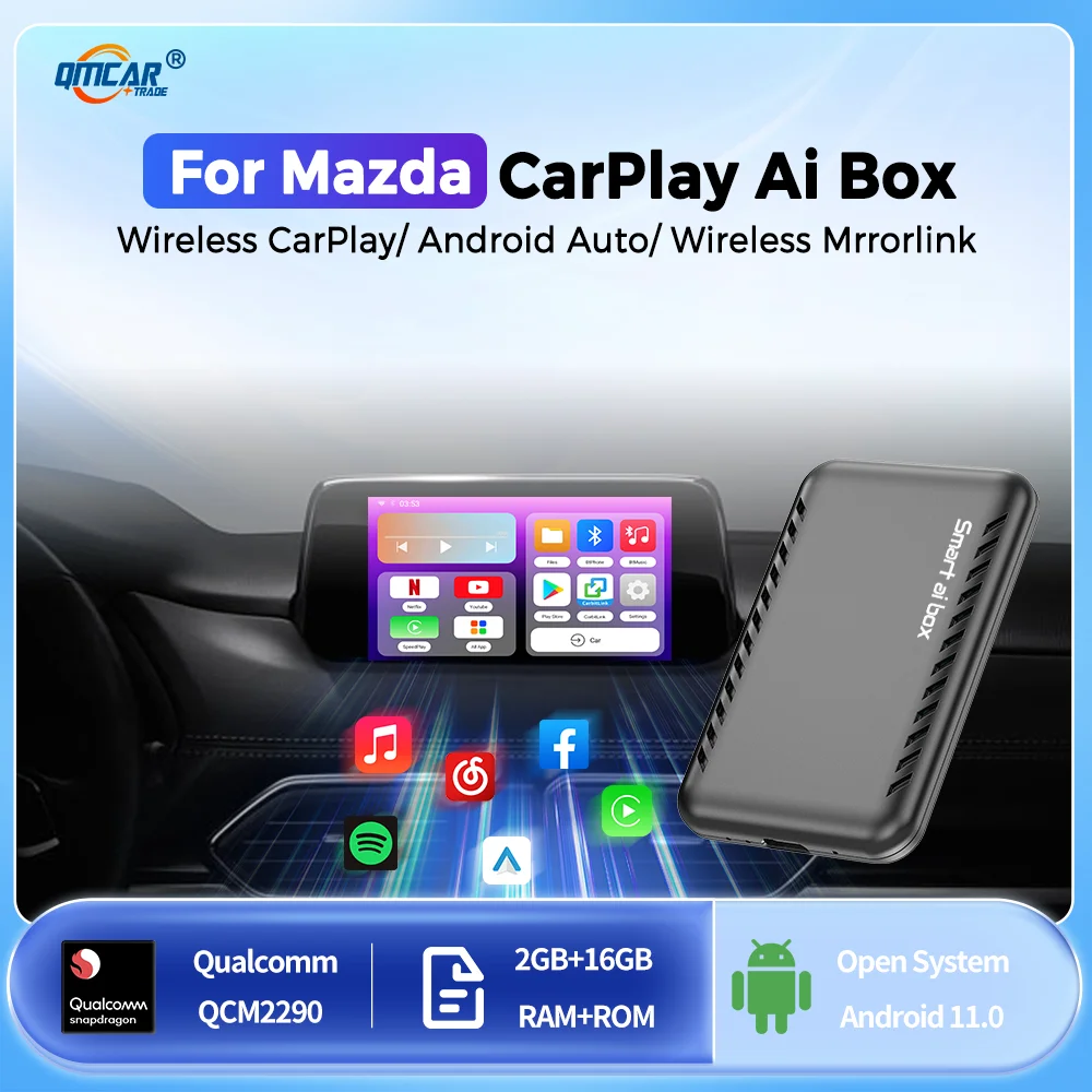 

Carplay Ai Box Android 11 Magic Box Android Auto Wireless Carplay Adapter QCM2290 For Mazda CX3 CX5 CX6 CX8 CX9 Mazda3