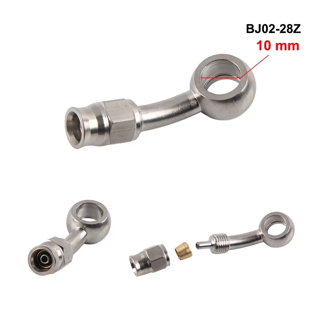 1PC Stainless Steel AN3 to AN-3 Straight Brake Swivel Hose End banjo Fitting 3/8-24 hose end fitting adapter