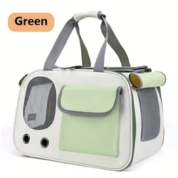 Compact and Versatile Portable Pet Carrier for Travel and Outdoor Adventures (Green)