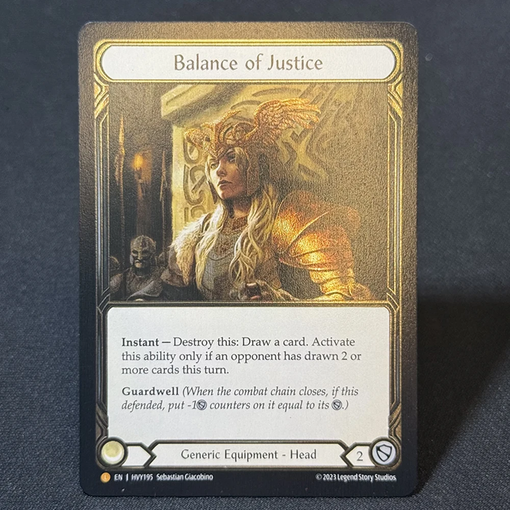 【FaB】Crown of Providence Cold Foil FAB Cold Foil Proxy Card Crown of Providence Gold Goliath