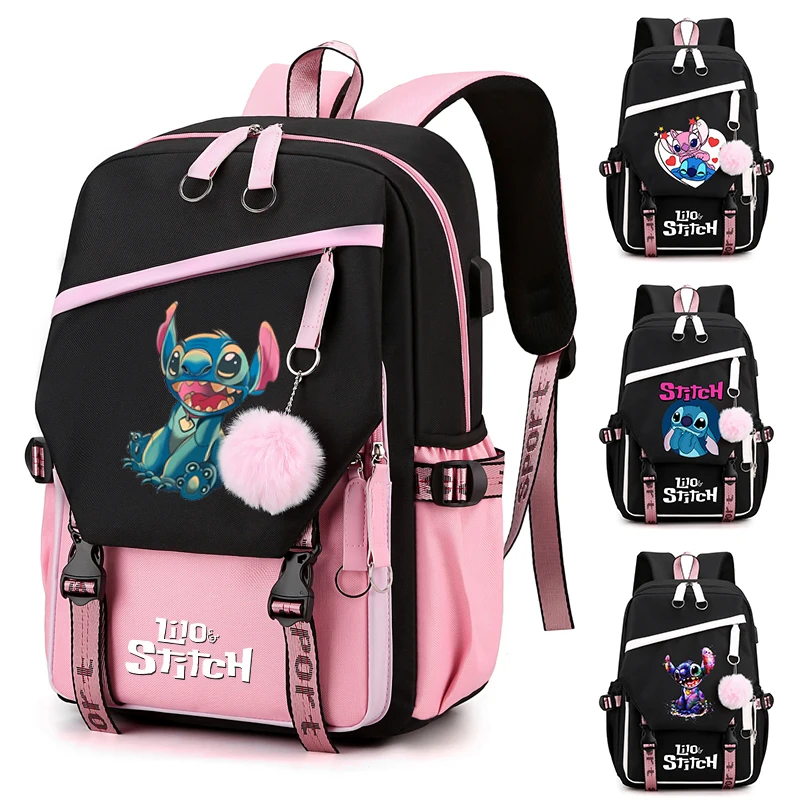 

Anime Lilo Stitch Backpack Teena Girl Boy Back To School Backpack Hildren Bookbag Women Stitch Cartoon Rucksack Mochilas Escolar