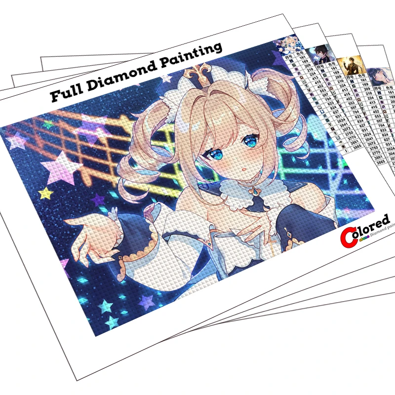 Kit Pintura Diamantes La-bubu 5D DIY Anime 18x18cm