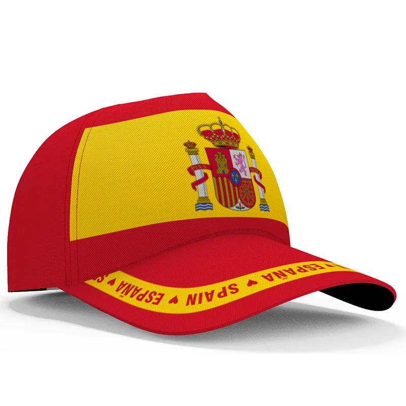 SpainBaseballCapsFreeCustomMadeNameNumberTeamLogoEsHatEsp