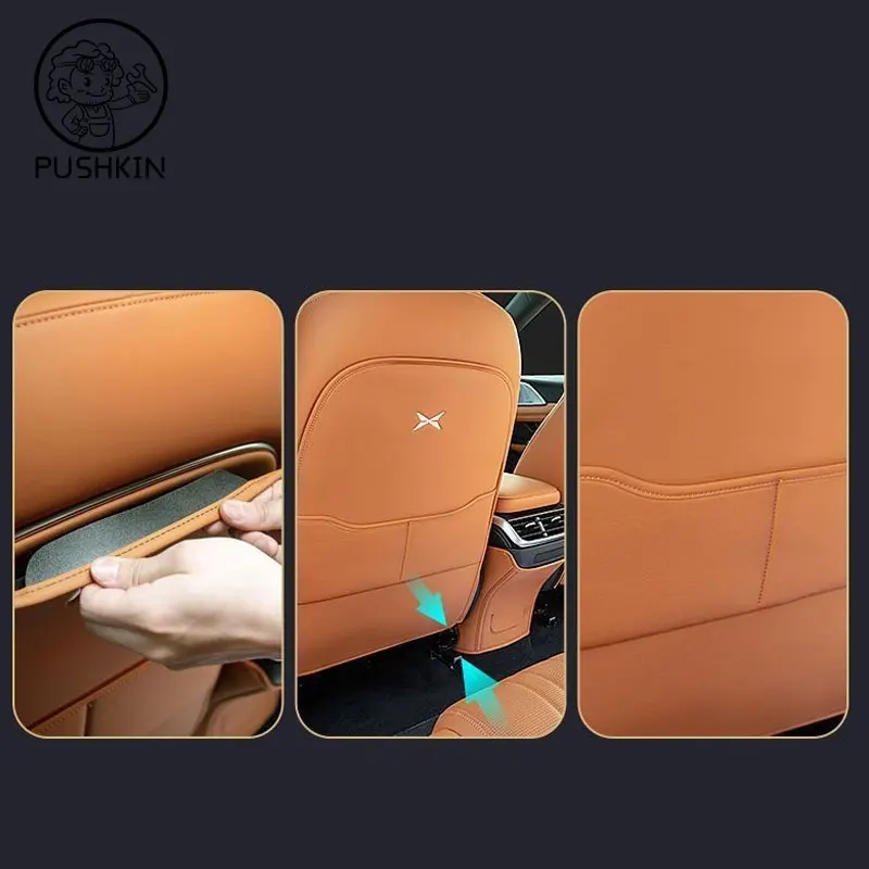 Protector De Asiento Trasero Para Coche Con Organizador | Material RPET Reciclado | Para Asientos De Cuero O Tela