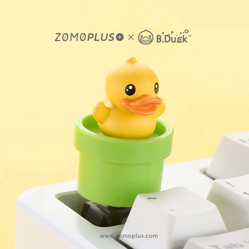 Key Cap Mechanical Keyboards Keycap Personality Design,Cherry MX axis 3D Keycaps Q Meng Cute Little Yellow Duck Blind Box Keycap