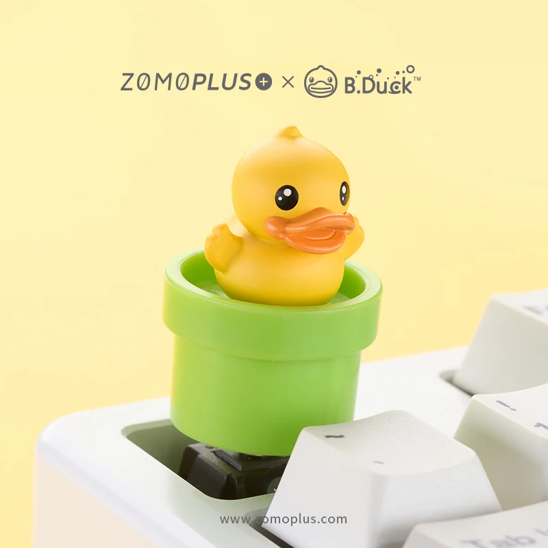 키 캡, 기계식 키보드 키 캡, 개성 디자인, 체리 MX 축 3D 키 캡, Q Meng 귀여운 작은 노란색 오리 블라인드 박스 키 캡
