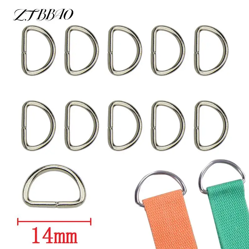 

10/50Pcs D Jump Ring Snap Hook Trigger Lobster Clasps Clips Matal D Ring DIY Bag Parts Accessories