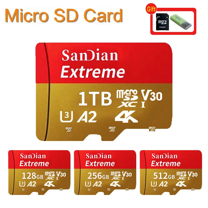 Shandian Micro Sd Card Capacity Memory Sd Card 1tb 512gb 256gb Micro