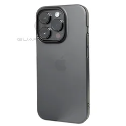 Ultra Thin Hard PC HD Clear Shockproof Slim Silky Skin Frosted Translucent Cover - iPhone 15 (Matte Black)